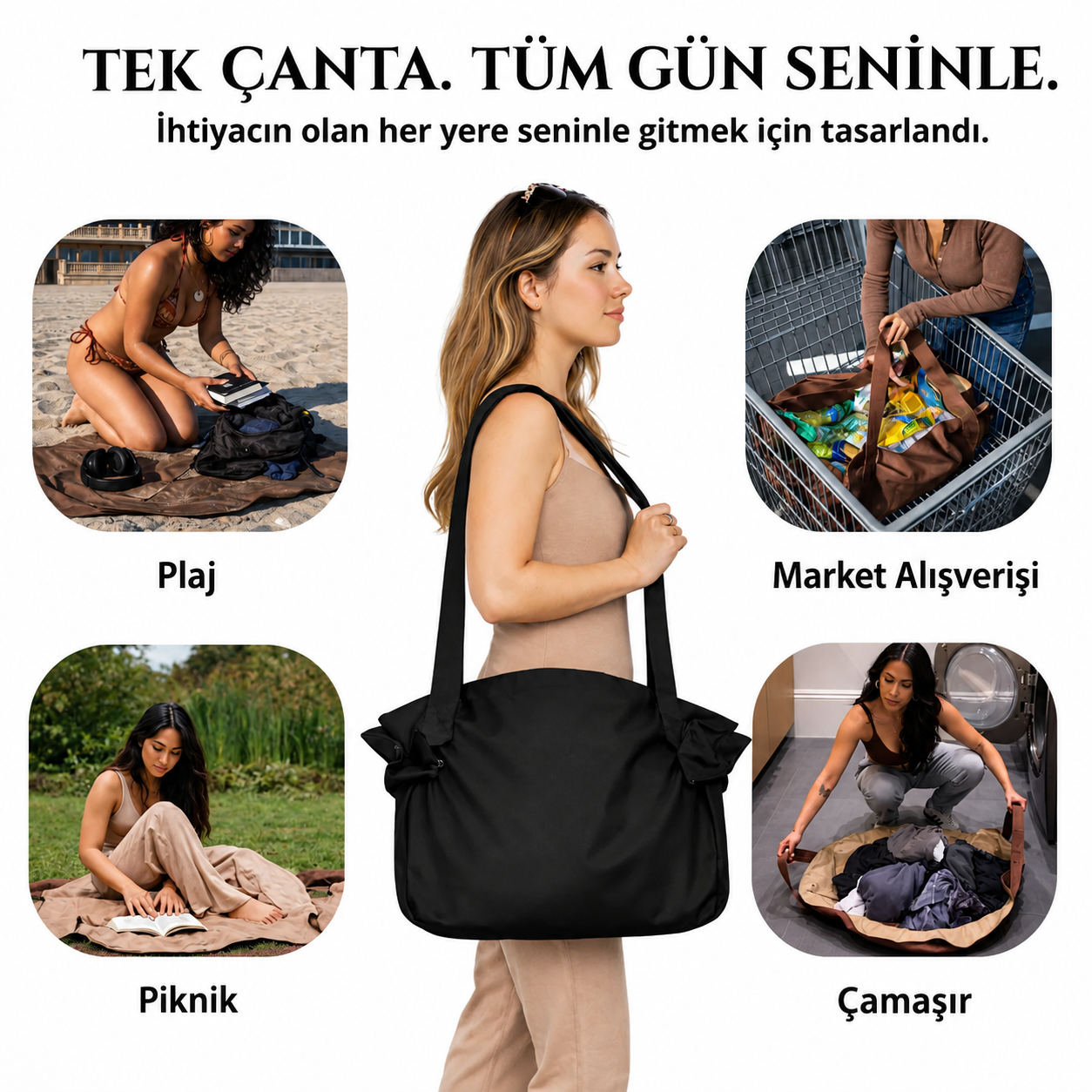 BOH8™ Saniyeler İçinde Toparlanabilir Çanta